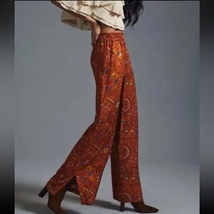 Anthropologie Women’s Wide Leg Pull On Pant Size XS Bohemian
